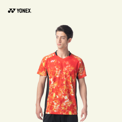 Yonex Men's Crew Neck Shirt 10506 (Clear Red)
