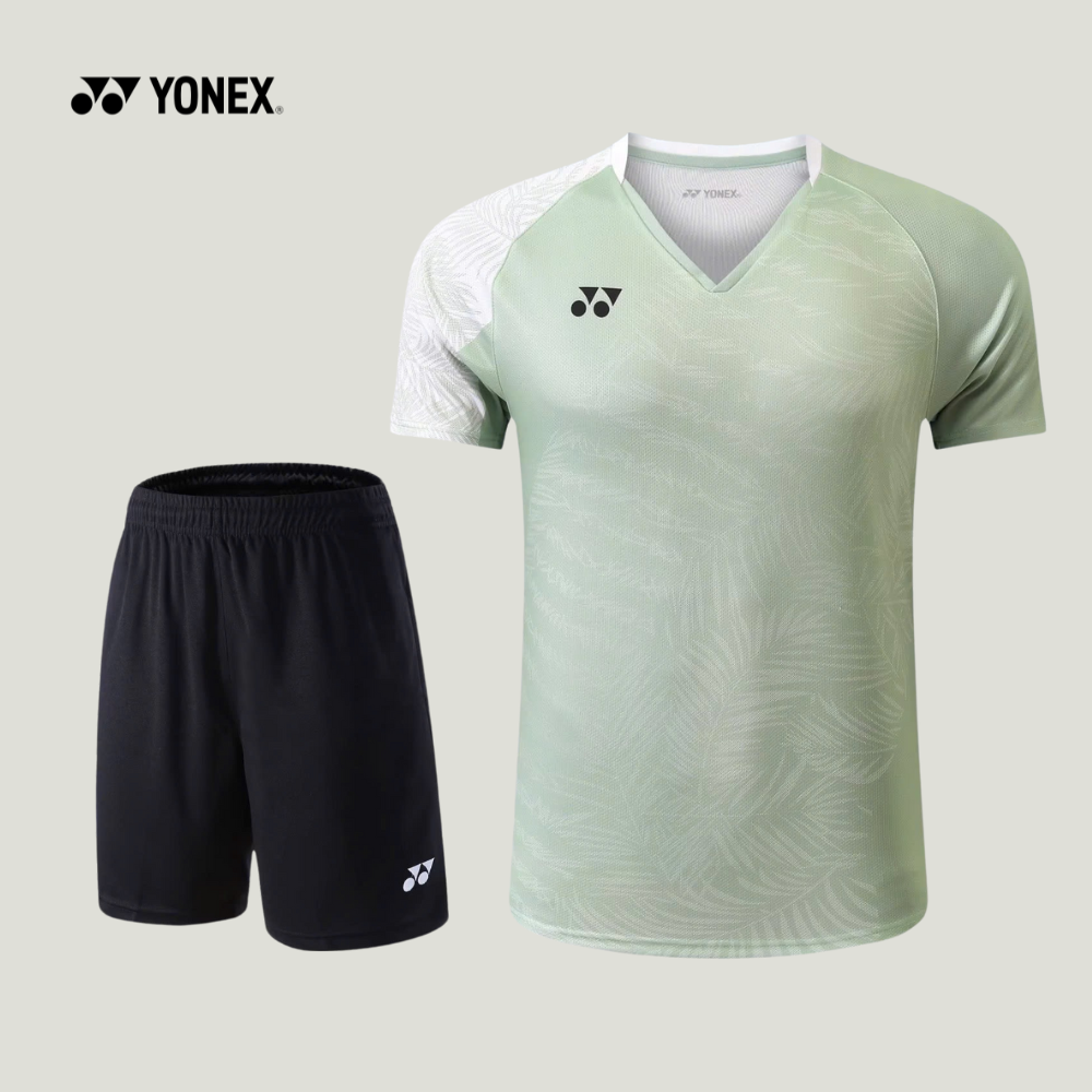 Yonex Men's Tournament Crew Shirt 10819 (Pastel Green)