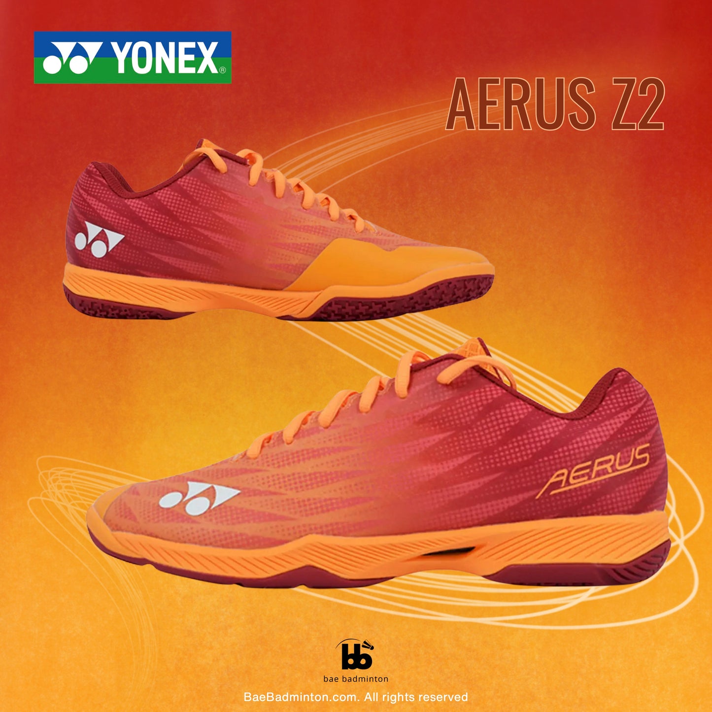Yonex Aerus Z2 (Orange/Red) Men's Shoe