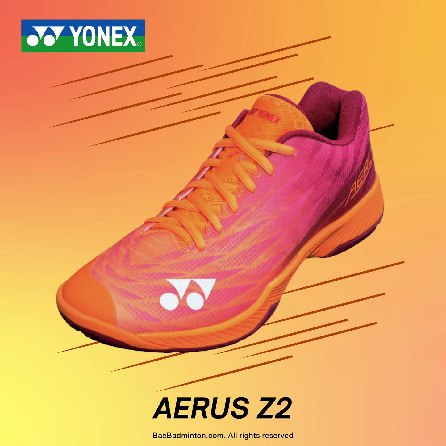 Yonex Aerus Z2 (Orange/Red) Men's Shoe